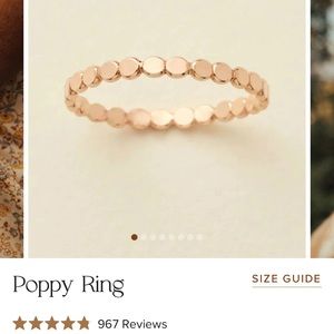 Made by Mary Poppy Ring - size 6.5